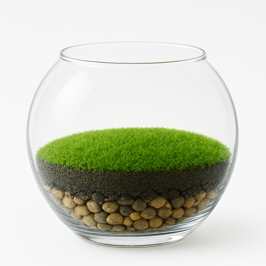 layers with moss